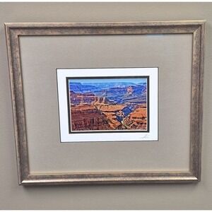 Grand Canyon Framed Signed Print 14x16 Matted Southwest Wall Art Decor